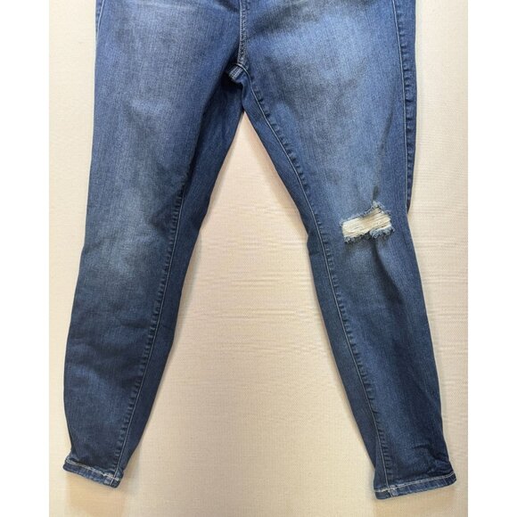 Torrid Women Bombshell Skinny Jeans Sze 16R Blue Denim Stretch Button Fly Casual - Picture 8 of 12